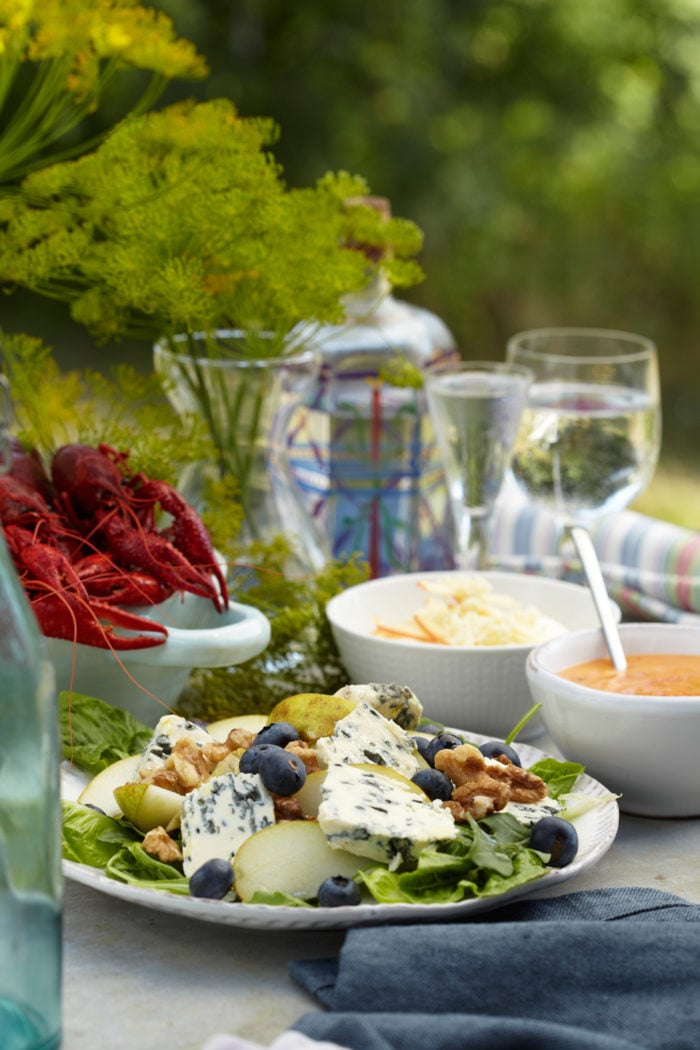 PÄRONSALLAD MED MÖGELOST