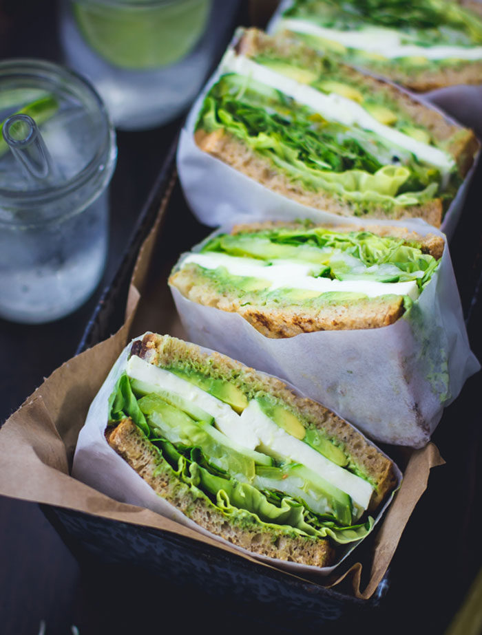 God och nyttig lunchmacka