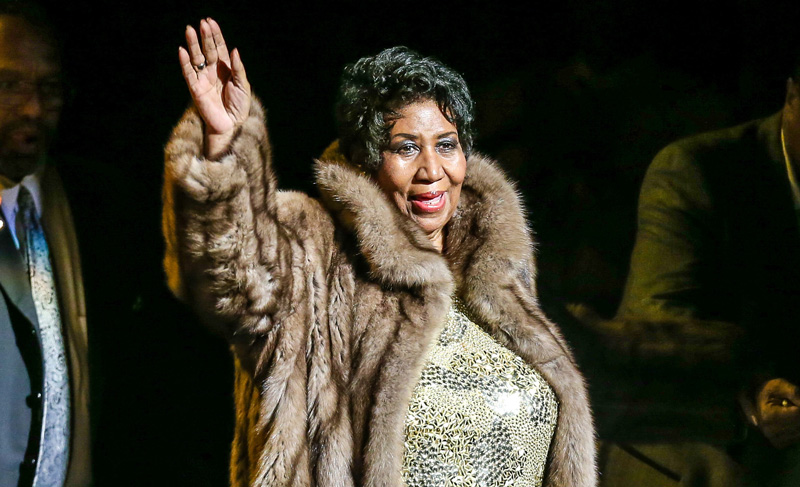 Aretha Franklin dog 2018.