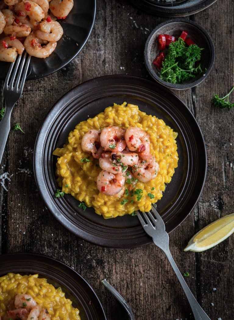Saffransrisotto med räkor By diadonna